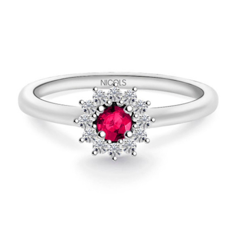 Anillo Rubi Margarita 0.25 - Anillos de Promesa Diamantes