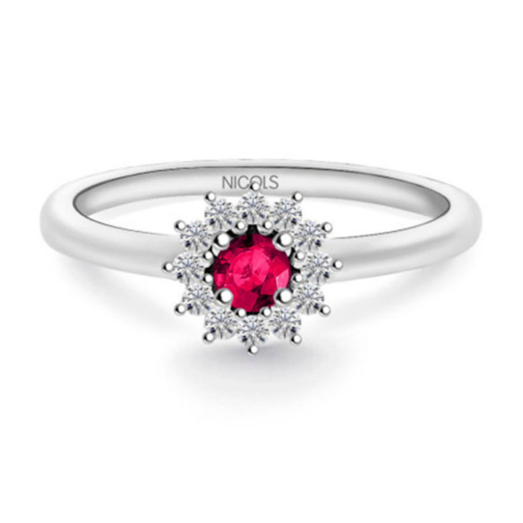 Anillo Rubi Margarita 0.25 - Versprechen Ringe Diamanten