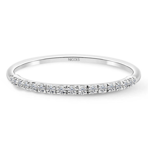 Anillo Diamantes Azalea 0.12 Oro Blanco - ANILLOS