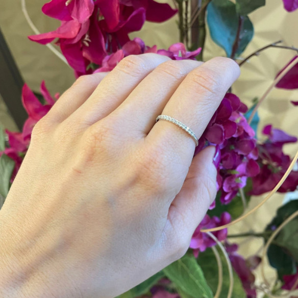 Anillo Diamantes Azalea 0.12 Oro Blanco - LES ANNEAUX