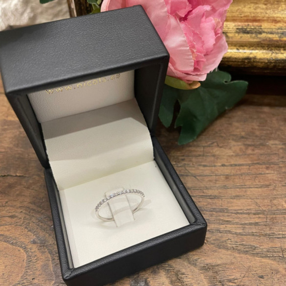 Anillo Diamantes Azalea 0.12 Oro Blanco - ANILLOS