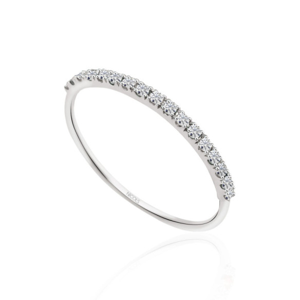 Anillo Diamantes Azalea 0.12 Oro Blanco - RINGE