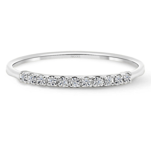 Azalea Diamond Ring 0.07 White Gold - Diamond Rings