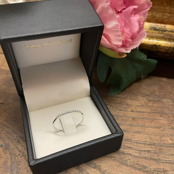 Anillo Diamantes Azalea 0.07 Oro Blanco - Diamantringe
