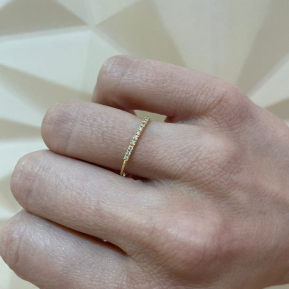 Azalea Diamond Ring 0.07 Yellow Gold - Brilliant Cut
