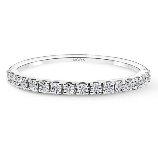 Azalea Diamond Ring 0,22 White Gold - Brilliant Cut Wedding Ring