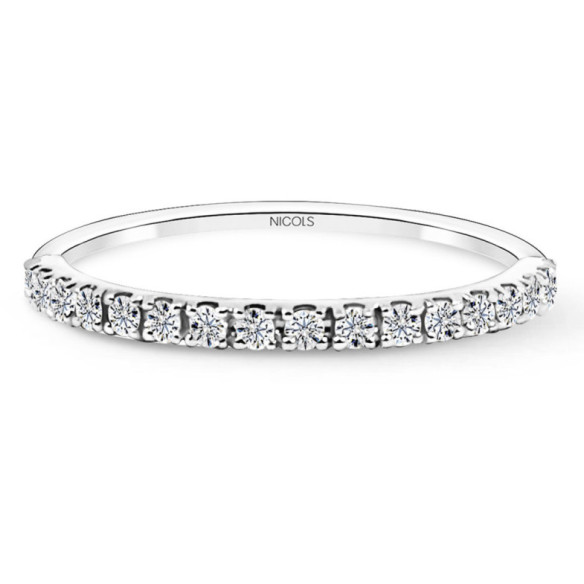 Azalea Diamond Ring 0,22 White Gold - Brilliant Cut Wedding Ring