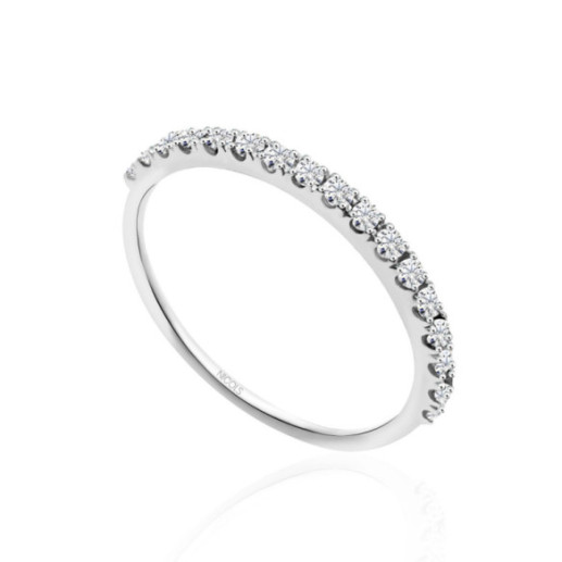 Anillo Diamantes Azalea 0.22 Oro Blanco - Alianzas de Brillantes 2