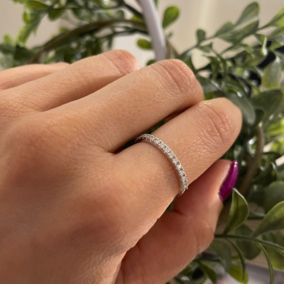 Anillo Diamantes Azalea 0.22 Oro Blanco - Alianzas de Brillantes