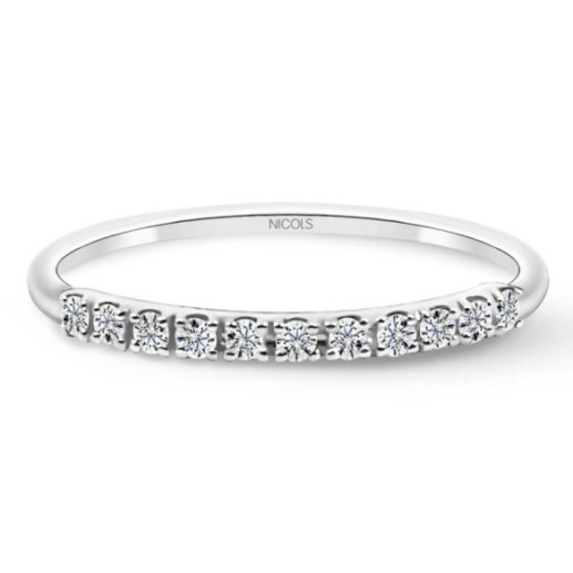 Anillo Diamantes Azalea 0.15 Oro Blanco - LES ANNEAUX