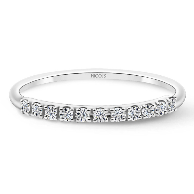 Anillo Diamantes Azalea 0.15 Oro Blanco - RINGE
