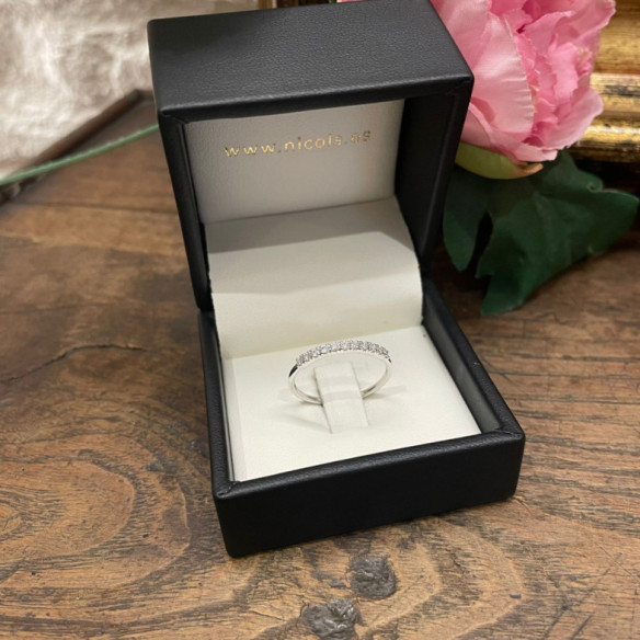 Anillo Diamantes Azalea 0.15 Oro Blanco - RINGE
