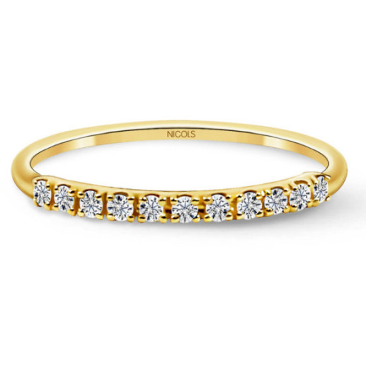 Anillo Diamantes Azalea 0.15 Oro Amarillo - Alianças brilhantes