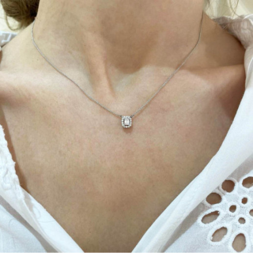 Collar Diamantes Angie talla Esmeralda 0.35 - Diamant Halsketten 2