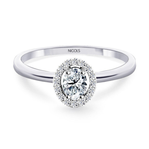 Anillo Diamantes Angie talla  Oval 0.33 - RINGE