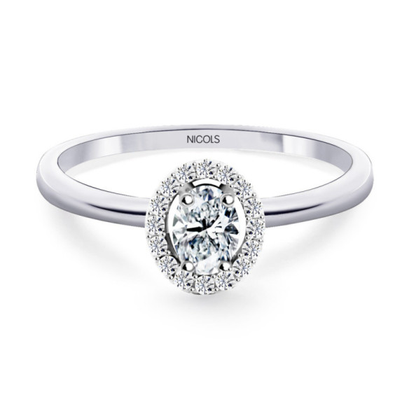 Anillo Diamantes Angie talla  Oval 0.33 - RINGE