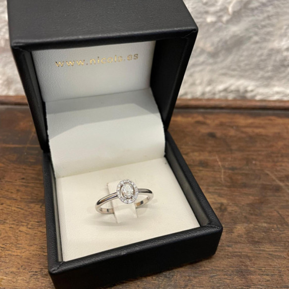 Anillo Diamantes Angie talla  Oval 0.33 - ANELLI