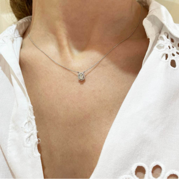 Collar Diamantes Angie talla Oval 0.33 - Collane di diamante
