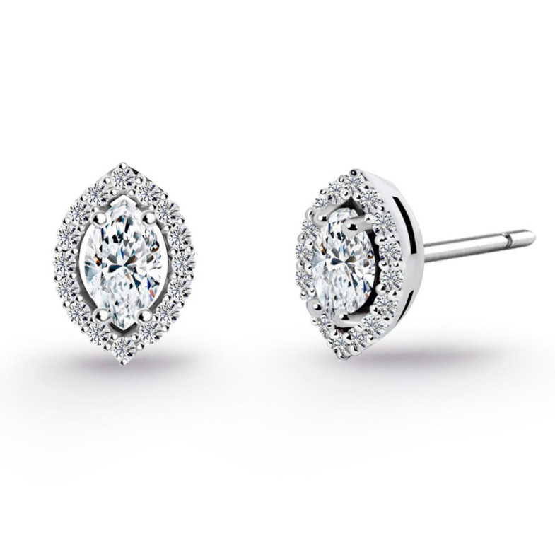 Pendientes Diamantes Angie talla Marquise 0.62 - Boucles d’oreilles