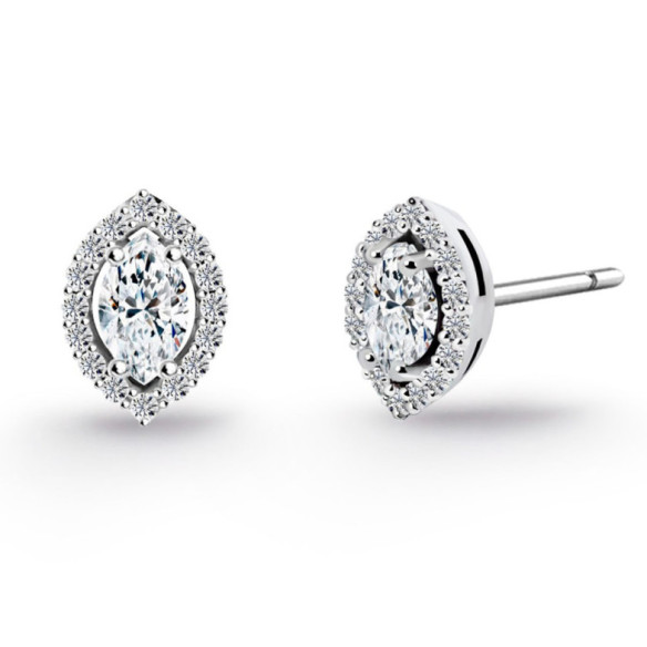 Pendientes Diamantes Angie talla Marquise 0.62 - Boucles d’oreilles