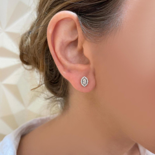 Pendientes Diamantes Angie talla Marquise 0.62 - ORECCHINI 2