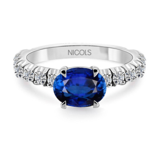 Anillo Zafiro oval Lolita 1.20 - Anelli Blue Commitment