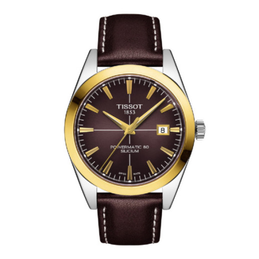 Tissot Gentleman Powermatic 80 Silicium Solid 18K Gold Bezel - Tissot Monsieur