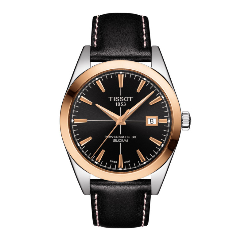 Tissot Gentleman Powermatic 80 silicio lunetta in oro massiccio 18 carati - Tissot Gentiluomo