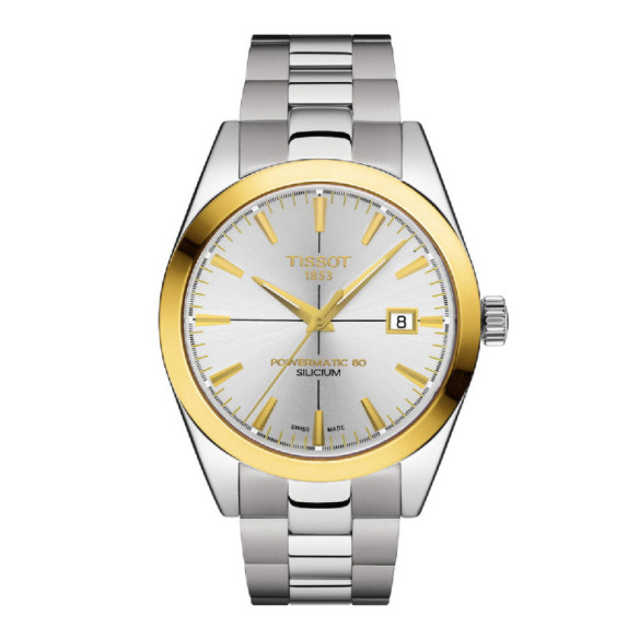 Tissot Gentleman Powermatic 80 Silicium Solid 18K moldura de ouro - Tissot Cavalheiro