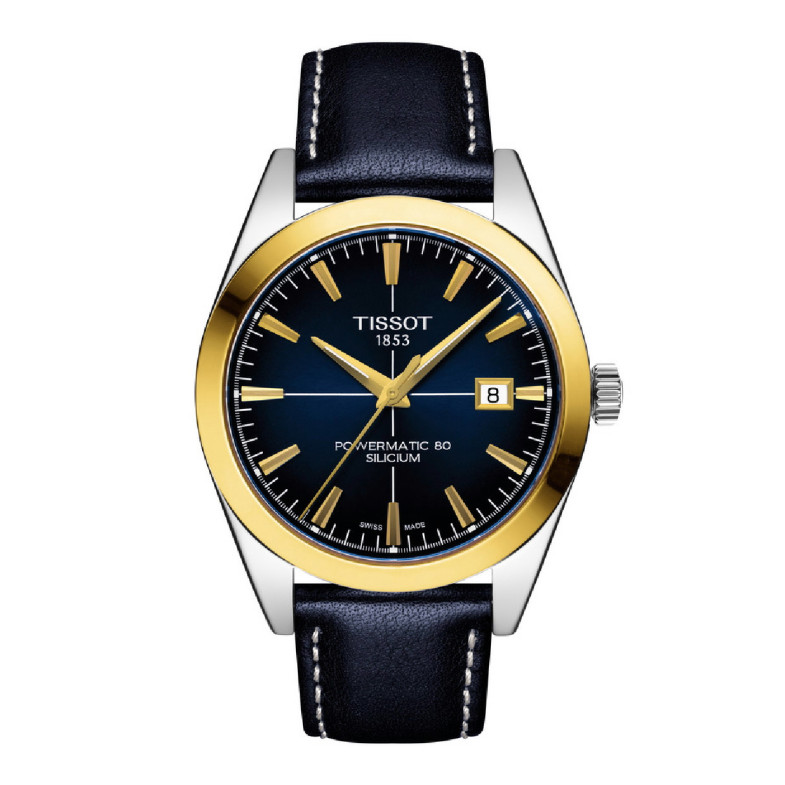 Tissot Gentleman Powermatic 80 silicio lunetta in oro massiccio 18 carati - Tissot Gentiluomo