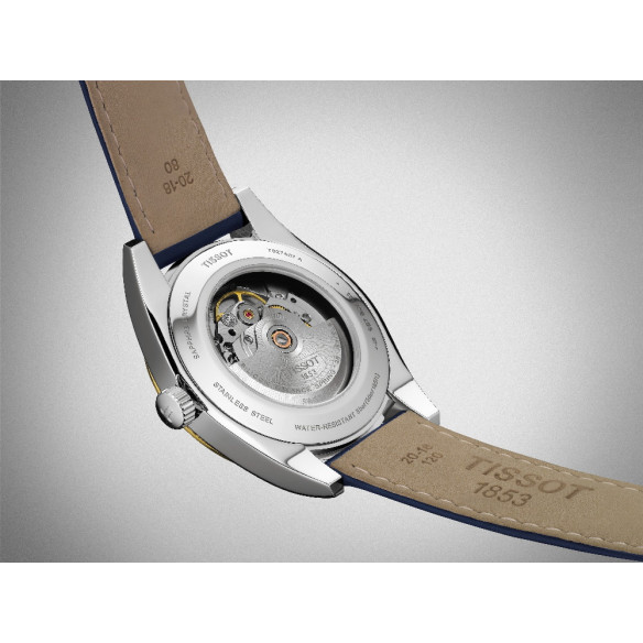 Tissot Gentleman Powermatic 80 Silizium-Lünette aus massivem 18-karätigem Gold - Tissot Gentleman