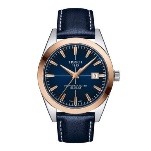 Tissot Gentleman Powermatic 80 Silicium Solid 18K Gold Bezel - Tissot Monsieur
