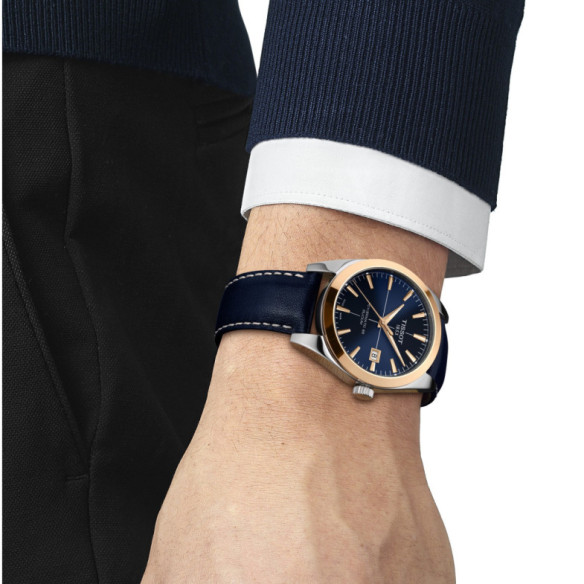 Tissot Gentleman Powermatic 80 Silicium Solid 18K Gold Bezel - Tissot Monsieur
