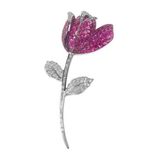 Spilla rosa naturalmente - SPILLE