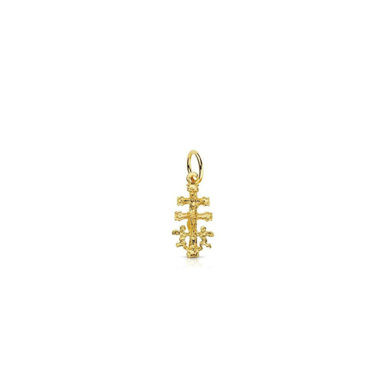 Cruz de Caravaca Oro 18K 19x9mm - Cruces de Caravaca