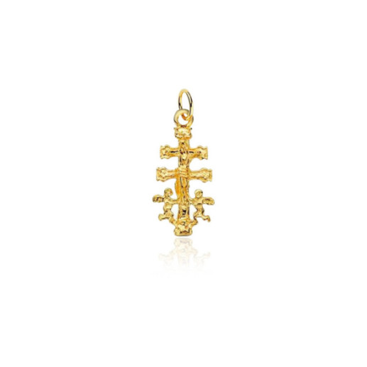 Cruz de Caravaca Oro 18K 23x12mm - Passages de caravaca