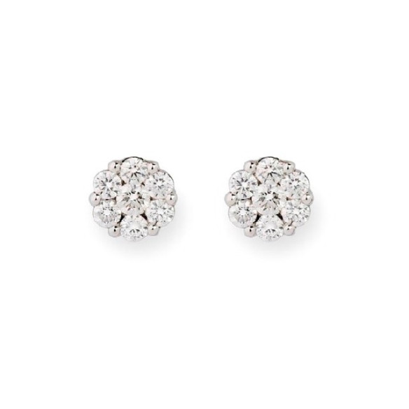 Diamant Ohrringe Camelia 0.76 Dormilonas - Brautohrringe