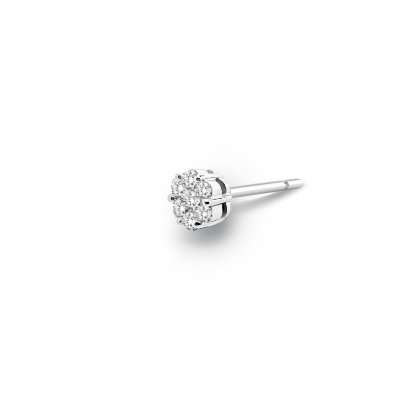 Pendiente Diamantes Piercing Camelia 0.38 Dormilona - Piercings de Oro