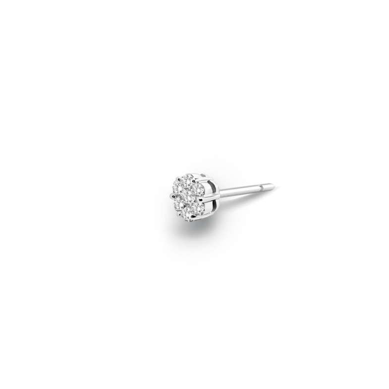 Pendiente Diamantes Piercing Camelia 0.25 Dormilona - Piercings de Oro