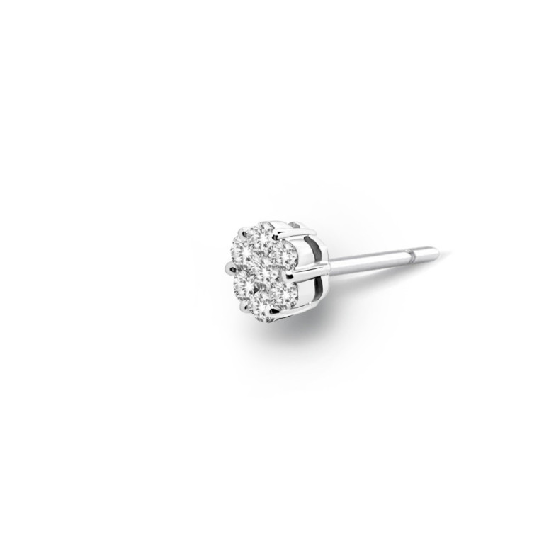 Pendiente Diamantes Piercing Camelia 0.50 Dormilona - Piercing en Or