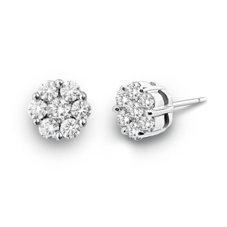 Pendientes Diamantes Camelia 1.50 Dormilonas - Pendientes de Novia