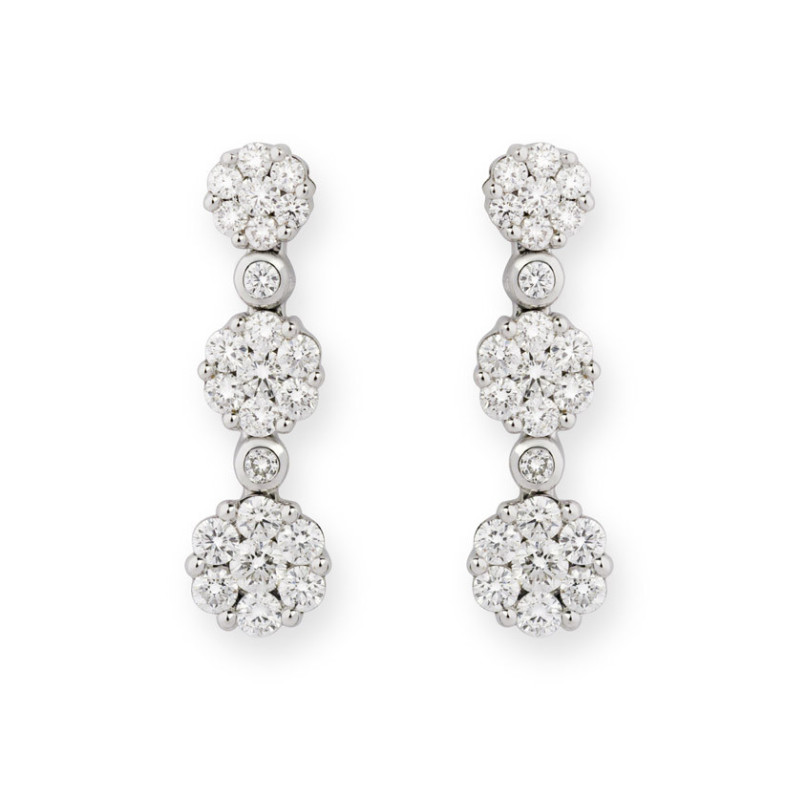 Orecchini di diamante anniversario - Orecchini della sposa