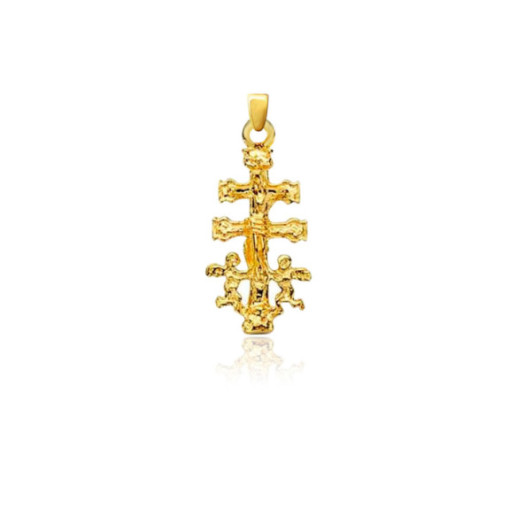 Caravaca Cross 18K Gold 29x14mm - Man Pendants
