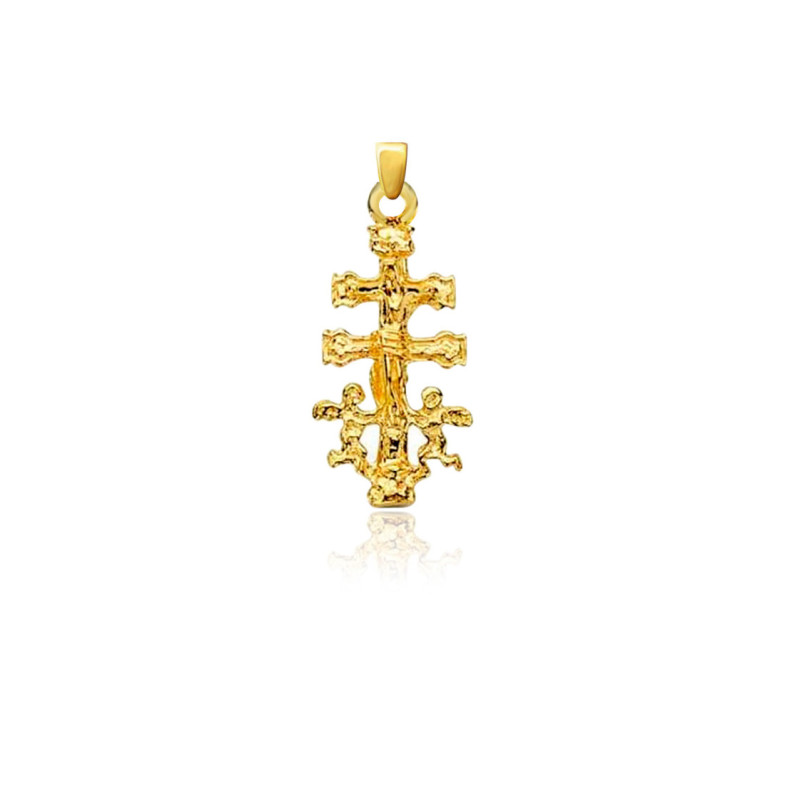 Caravaca Cross 18K Gold 29x14mm - Man Pendants
