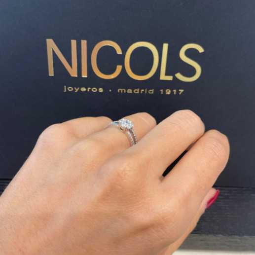 Anillo Diamantes Camelia Doble - Talla Brillante 2