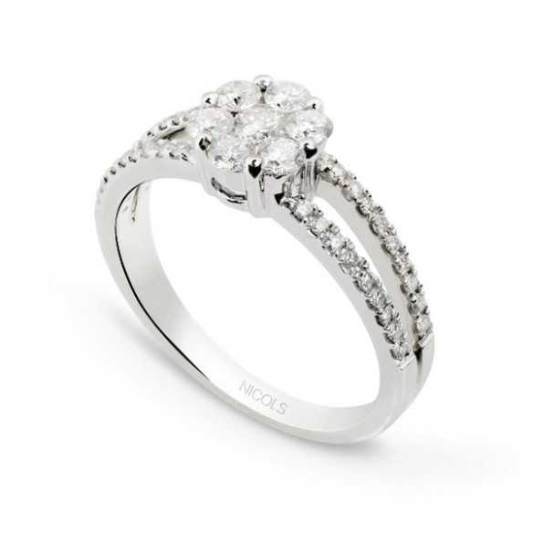 CAMELIA DOUBLE Diamond Ring - Brilliant Cut