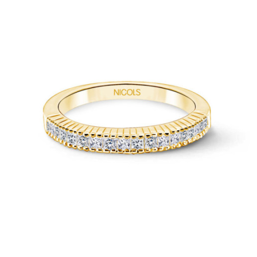 Anillo Alianza Princess 0.48 Oro Amarillo - Talla Princesa