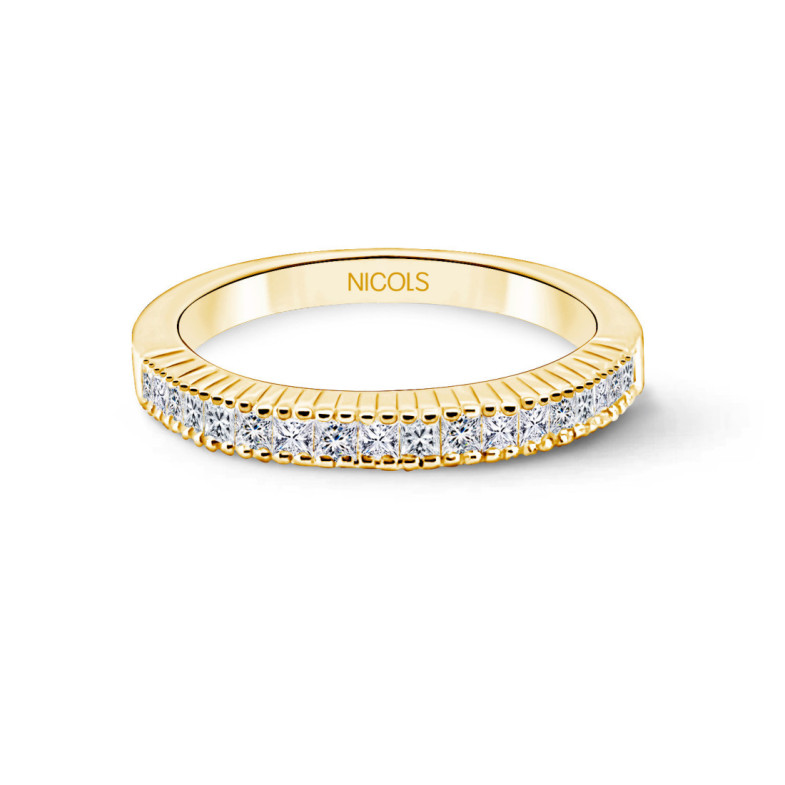 Princess Alliance Ring 0.48 Yellow Gold - Princess