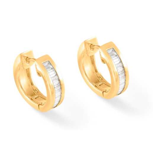 Pendientes Diamantes Criolla Baguette - pendientes de aro