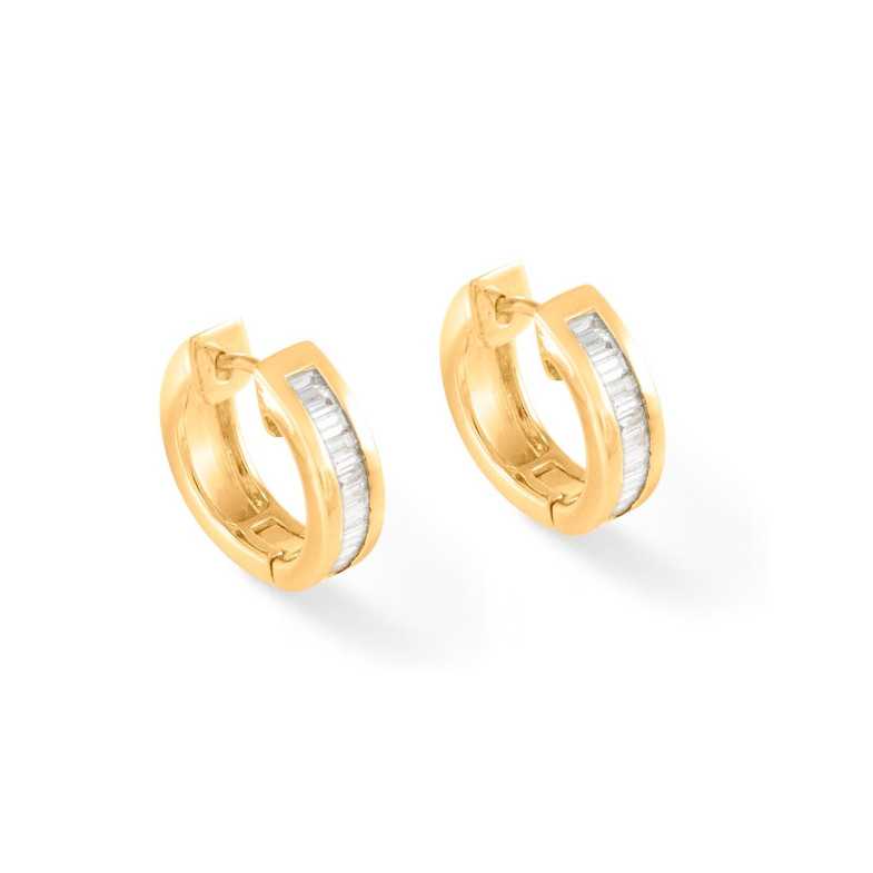 Boucles d'oreilles diamant Criolla Baguette - boucles d'oreilles d'Aro